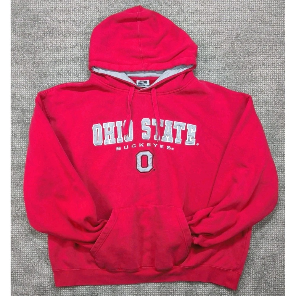 Stadium Athletics Ohio State Buckeyes Pullover Hoodie Red Men's Size 2XL